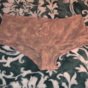 VS Suede Lace Overlay Shortie